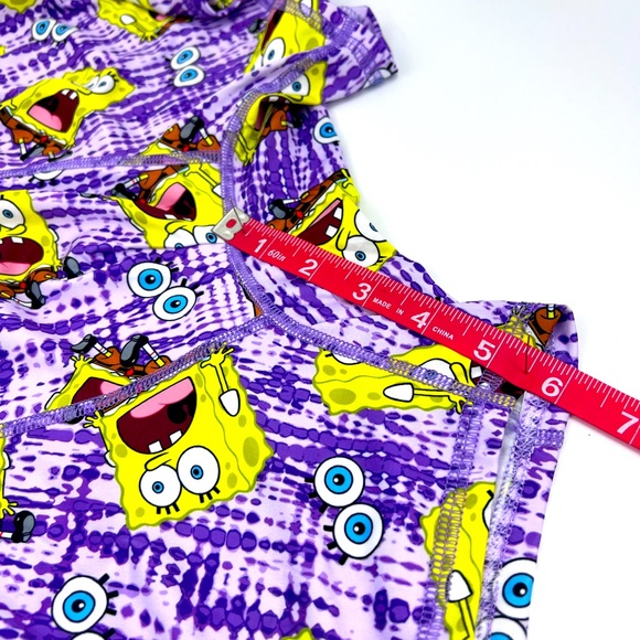 SPONG BOB SQUARE PANTS BOXER BRIEFS, LARGE SIZE, THE COLORS ARE PURPLE & YELLOW - Picture 9 of 9